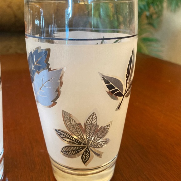 Vintage Silver Leaf glassware by Libby - Picture 2 of 3